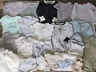 HUGE Lot Baby Boy Girl Neutral Clothes 0-3 Mos Infant Bundle Bodysuits Sleepers+