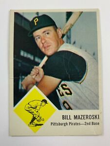 1963 Fleer Baseball #59 Bill Mazeroski (Pirates) 120E