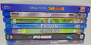 Lot of 7 Blu Ray Junior Teen Family Movies Disney Frozen Rio 2 Toy Story 4
