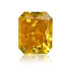 0.30 Carat Fancy Vivid Orangy Yellow Natural Diamond Loose Radiant Shape I1 GIA