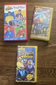 The Wiggles VHS LOT of 3 Wiggle time, Magical Adventure!, Cold Spaghetti Western