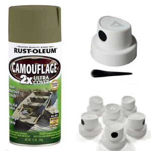 5 Spray NOZZLES for Rust-Oleum Camouflage 2X Ultra Cover Spray Paint