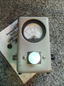 Bird 43 Thruline Wattmeter Watt Element Slug Reading Meter / VERY NICE