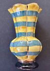 Mackenzie Childs *AS IS* Small chip Lamp Finial Majolica Pottery BUD VASE FINIAL
