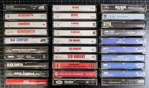 Classic Hard Rock Cassette Tape Lot (U-PICK) *Untested