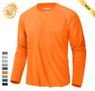 Mens UPF50+ Long Sleeve T-Shirt UV/Sun/Skin Protection Outdoor Sport Casual Tops