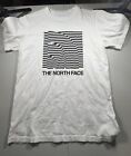 North Face T-Shirt Men's Size Small White Short Sleeve Crew Neck Optical Design