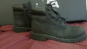 Timberland Boys 6 Inch Premium Waterproof Boots Black Size 3 Boys NEW NO BOX!