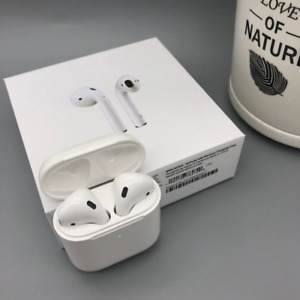Apple AirPods 2nd Generation With Earphone Earbuds + Wireless Charging Box US