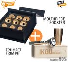 KGUBrass Trumpet 3 Trim Kit + Classic Booster. Raw Brass. Limited offer