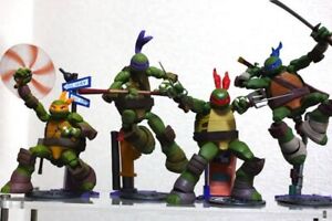 Revoltech Teenage Mutant Ninja Turtles 4 piece set Kaiyodo Action Figure Used