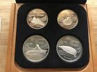 1976 Canadian Olympic Proof Silver Coins Set of 4 Silver Melt 4.32 T. Oz. lot A