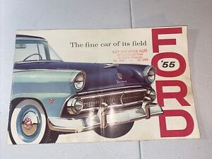 1955 Ford Large Prestige Sales Brochure Booklet Catalog Old Original