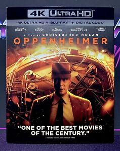 OPPENHEIMER ~ 4K Ultra HD + Blu-ray + Digital + OOP Slipcover ~ New!