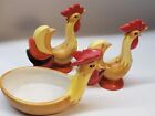 Holt Howard 1960s Salt And Pepper Shakers And Spoon Rest Roosters