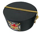 MASONIC Knight Templar Crown Crowns CAP Black HAT Size 59