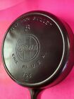 Vintage SLANT  GRISWOLD  No.8 CAST IRON SKILLET 704 G with HEAT RING - SITS FLAT