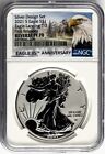 2021 S REVERSE PROOF SILVER EAGLE T2 SILVER DESIGNER SET FIRST RELEASES NGC PF70