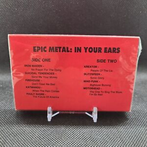 Epic Metal In Your Ears Promo Cassette NEW Iron Maiden, Motorhead, Kreator more