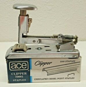 Vintage STAPLER SCOUT ACE FASTENER CORP USA CLIPPER 70001 STAPLES