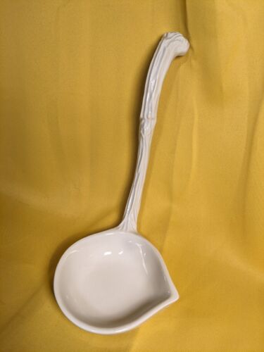 Vintage Red Cliff Ironstone Soup Taureen Ladle