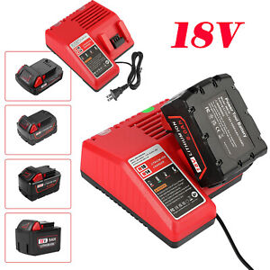 For Milwaukee for M18 18V Battery Charger 48-59-1812 Lithium 1860 48-11-1860 USA