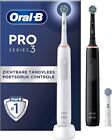 Oral-B Pro 3 3900 Electric Toothbrush - Double Pack with 3 Brush Heads, 3 Modes