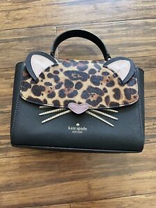 Kate Spade Winni Leather Cat Crossbody Bag