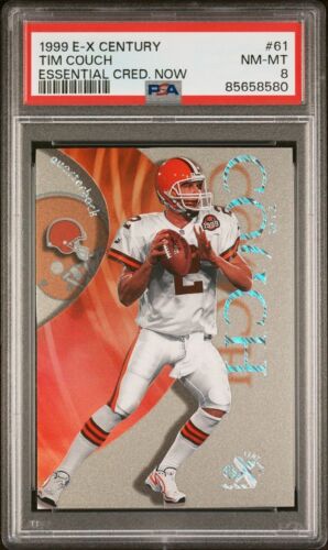New Listing1999 SKYBOX E-X CENTURY TIM COUCH ESSENTIAL CREDENTIALS (NOW) 23/61 #61  PSA 8