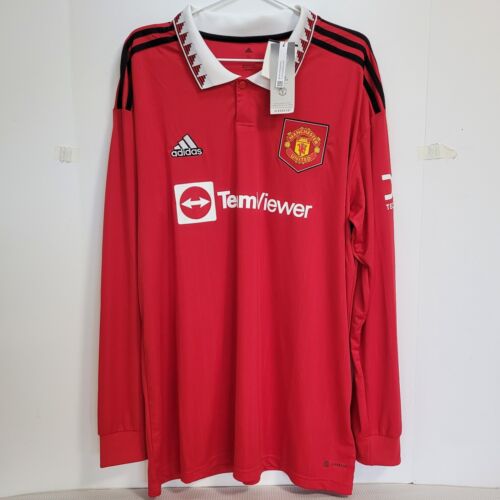 Manchester United 2022 2023 Home Jersey Long Sleeve OFFICIAL Adidas XL NEW BNWT