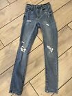 Women's Garage Premium Jeans Size 0 Ripped Distressed High Waist Skinny Stretchy