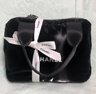 NEW Chanel Beauté Ribbon, Makeup bag gift purchase convertible pouch Black