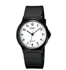 Casio MQ24-7B, Classic Analog Watch, Black Resin, White Dial, Water Resistant