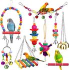 New ListingBird Toys for Conures with Colorful Ladder Hammock Bird Cage Accerious Bird P...