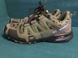 Keep Running Sneakers Mens Size 12 Speed 3 Shoes Camo Lace Up Athletic 46