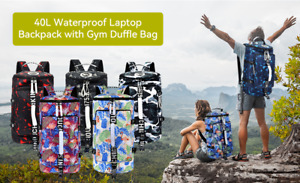 40L Backpack Gym Duffle Bag Sling Bag Travel Backpack Waterproof Laptop Backpack
