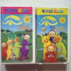Teletubbies Dance with the Teletubbies & Here Come the Teletubbies VHS Lot of 2
