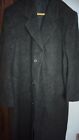 Vintage Pierre Cardin Paris NY Wool & Cashmere Heavy Duty Coat Sz R40 Dark Gray