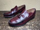 Diplomats Shoes Mens Size 12 Burgundy Brown Leather Slip On Penny Loafers