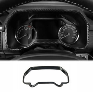 Interior Dashboard Meter Panel Frame Cover Trim for Ford F150 2021+ Carbon Fiber (For: 2021 Ford F-150)