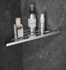 Lavatory Bathroom Corner 304 Stainless Steel Shelf Wall Mount Triangular Shower