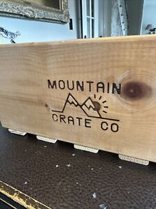 Natural Wood Crate By Mountain Crate Co