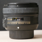 Nikon AF-S FX Nikkor 50mm f/1.8G Portrait DSLR Camera Lens *GOOD/TESTED*