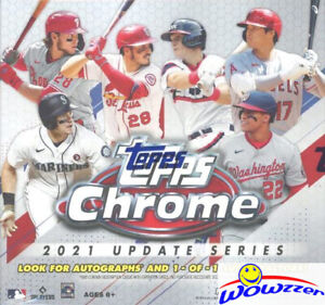 2021 Topps Chrome Update Baseball EXCLUSIVE Factory Sealed Mega Box !