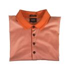 Boss Hugo Boss Men's Orange Short Sleeve Polo Golf Shirt Size Medium