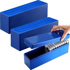 3 Plastic Coin Storage Box Case 20 Slab Coin Holder Tray for PCGS NGC PCCB PMGab