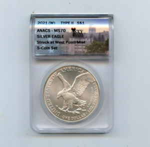 New Listing2021-W TY2 ANACS MS70 SILVER EAGLE COIN!!