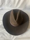 Vintage Stetson Felt Brown Cowboy Hat. Size 7   And 1/4 (7.25)