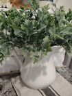 Small Bunch Faux Greenery Vase Pitcher Decor Herbs