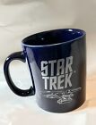 2011 Star Trek Coffee Mug Blue NCC-1701 Starship Enterprise Blueprint CBS Cup